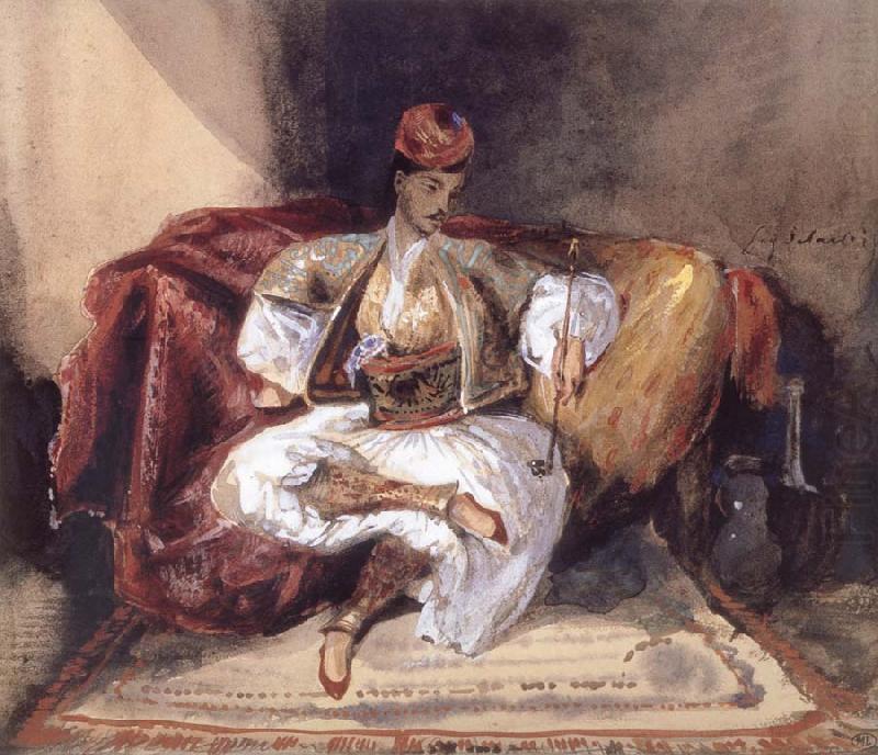 Eugene Delacroix Seated Turk Smoking china oil painting image